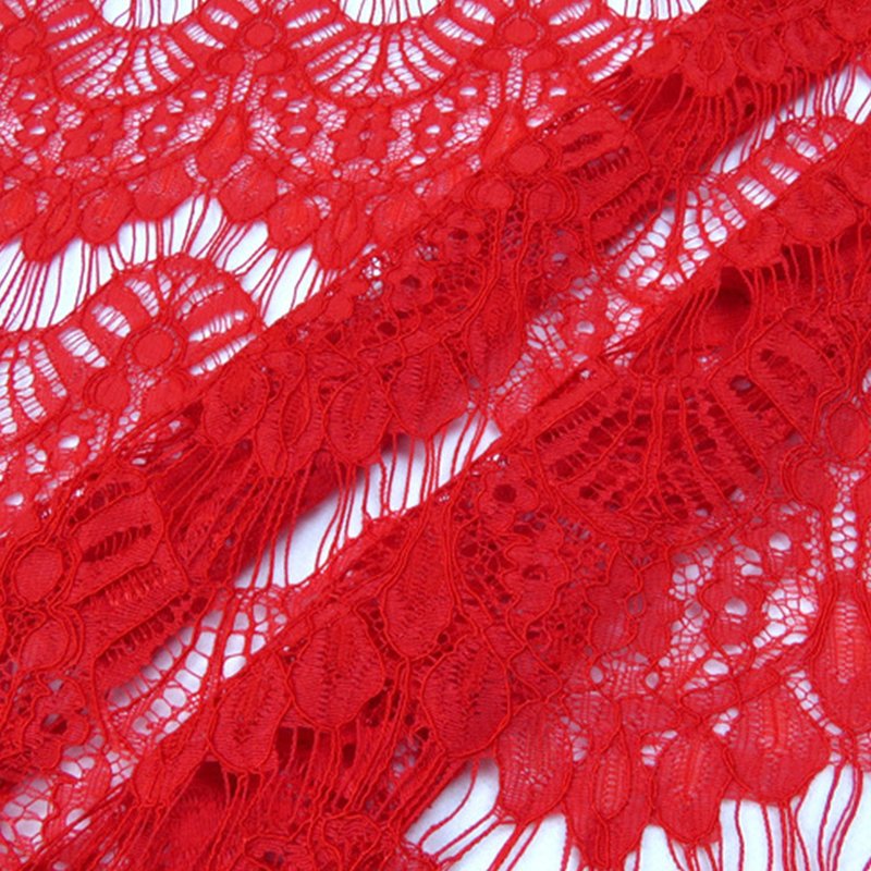 Lace Fabric Dress Eyelash Nylon for Women's Wear Wholesale Supplier 9